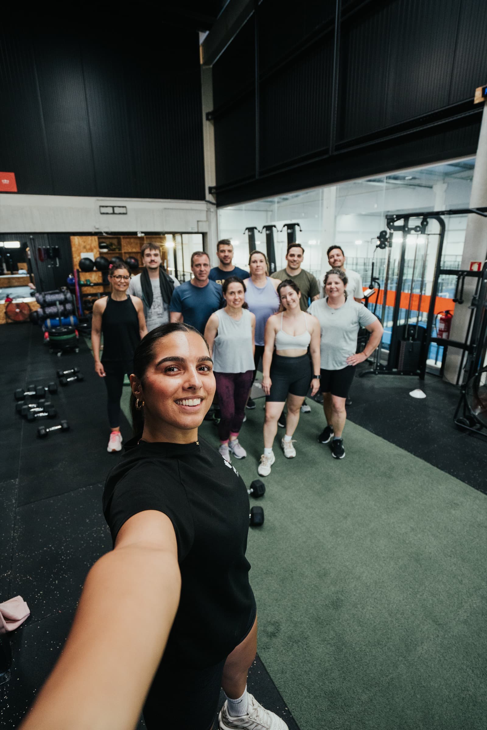 Treino em grupo no Improve Fitness Studio